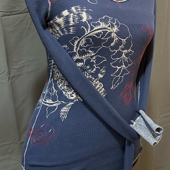 Lucky Brand Printed Long Sleeve Top - Picture 6 of 7